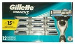 Mens Gillette MACH3 Refills Razor Blades - 12 Cartridges Blister. Fixed Price $22.99.