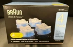 Braun Shaving Station Clean & Renew Refill Cartridges 4 Pack Lemon-fresh. Fixed Price $27.99.