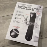 Sharper Image Cordless 2-IN-1 Hair Trimmer And Shaver, Detail Waterproof. Fixed Price $24.99.