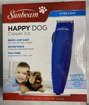 Sunbeam Happy Dog Adjustable Blade Grooming Clipper Kit W/ Guide Combs New. Fixed Price $21.99.