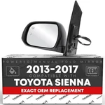 Driver Mirror For Toyota Sienna - Power, Heated, Manual Fold, Flat Glass Dr.... Fixed Price $89.29.