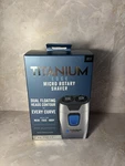 New Titanium Edge Micro Rotary Shaver 2 Heads Cordless Neck Face Body. Fixed Price $18.99.