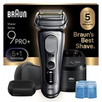 Electric Shaver Braun Series 9 Pro+ Wet Dry 6IN1 Smartcare Silver Razor Center. Fixed Price $666.99.