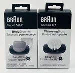 Braun Easyclick Bundle Body Groomer + Cleansing Brush Series 5 6 7 Open Box. Fixed Price $59.99.