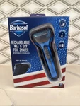 Brand New Barbasol Rechargeable Wet Dry Foil Shaver With Pop-up Trimmer. Fixed Price $11.99.