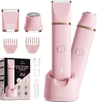 Women Bikini Trimmer Rechargeable 2-IN-1 Painless Body Shaver Light Pink. Fixed Price $22.90.