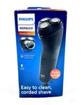 Philips Norelco Shaver 1100 3 Head Rotary: Corded - Black (fully Washable). Fixed Price $7.20.