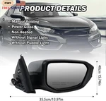 Passenger Side Mirror Compatible With 2016 2017 2018 2019 2020 2021 Honda Civic. Fixed Price $136.81.