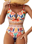 Herseas Womens 2 Piece High Waisted Wire Bikini Set Floral Print Swimsuit. Fixed Price $12.99.