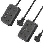 Pack Strip With 6 OUTLETS(2 Side) And 4 Usb, Ntonpower Flat Plug Exte.... Fixed Price $91.60.