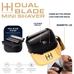 & Hotter Dual Blade Mini Shaver, 1 Count Foil Electric Razor, Gold #5782(EA). Fixed Price $34.65.
