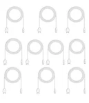 Micro Usb Cable 10-PACK 6FT White, Bulk Android Charger Cord For E-reader, New. Fixed Price $6.00.