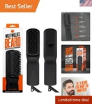 Men's Ionic Beard Straightener With Anti-scald Design 400 F Precision Control. Fixed Price $45.00.