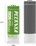 (4-PACK) 14430 Rechargeable Battery LIFEPO4 3.2V 400MAH For Ourdoor Gardan Solar. Fixed Price $14.12.