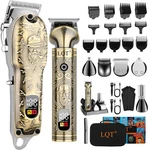Lqt Professional Hair Clippers For Men - Cordless Electric Trimmer & Bear. Fixed Price $75.48.