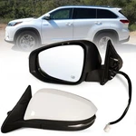 Lqito Driver Side Mirror Fits 2014-2019 Toyota 6PINS-LEFT, White. Fixed Price $74.84.