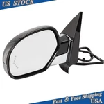 Fit For 07-14 Escalade Black Chrome Driver Side Lh Power Fold Door Mirror Heated. Fixed Price $193.39.