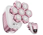 Wyklaus Seven Head Rotary Shaver Pink Waterproof Rechargeable Legs Arms Bikini. Fixed Price $19.99.