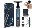 Foke Back Shaver For Men, Ultra-wide 1.8" T-shaped Head, Travel Case, Led 4 In. Fixed Price $65.00.