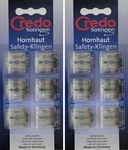 Credo Safety Corn Cutter Blades Refill, 6PCS Pack X 2, #02610, Made In Germany. Fixed Price $12.99.