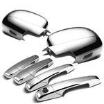 Triple Chrome Plated Side Door MIRROR+4DR Handle Cover Overlay Compatible Wit.... Fixed Price $87.98.
