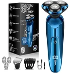 Electric Razor For Men, 3-IN-1 Shaver With Floating Blades Nose Hair &sid.... Fixed Price $45.39.