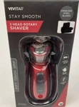 Vivitar PG-V002-RED Men Soft Touch Series Rechargeable 3 Head Rotary Shaver Dent. Fixed Price $20.00.