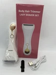 Lady Body Hair Trimmer Electric Shaver Set Usb Rechargeable CX-TM06. White&gold. Fixed Price $15.30.