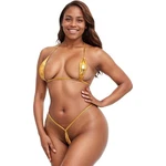 Gold Micro Bikini Extreme Slutty, 2PCS Women Halter Neck Bra Tops Thong. Fixed Price $17.20.