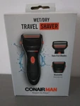 Conair Man Hair Beard Compact Battery Wet/dry Twin Foil Blades Travel Shaver. Fixed Price $10.00.