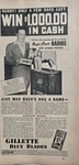 1935 Gillette Blue Blades Shaving Razor Max Baer Rca Radio Vintage. Fixed Price $9.99.