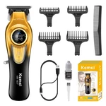 Kemei 1677 Beard Trimmer For Men, Professional Hair Clippers, Cordless Gold. Fixed Price $65.90.