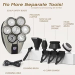 Lajcaen 7D Head Shavers For Bald Men, Electric Razor Led Display, Black. Fixed Price $27.13.