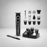 Ourcec Gray Electric Smart Lcd Hair Clippers Nose Trimmer Barber Shaver. Fixed Price $14.39.