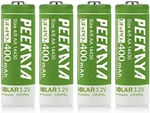 (4-PACK) 14430 Rechargeable Battery LIFEPO4 3.2V 400MAH For Ourdoor Gardan Solar. Fixed Price $17.99.