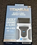 Titanium Edge Beard & Body Compact Shaver Men Electric Groomer For Face Neck. Fixed Price $24.99.