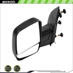 Black Driver Left Side Mirror Manual Ford E-150 E-250 E-350 E-450 2003-2013. Fixed Price $34.43.