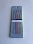 Sephora Facial Razor Set 4-PACK Disposable Ergonomic Handle Green Purple Peach. Fixed Price $9.99.