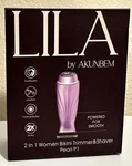 New/sealed: Lila By Akunbem Pearl P1 Pro 2-IN-1 Women's Bikini Trimmer & Shaver. Fixed Price $17.99.