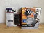 Remington DF-30 Dual Foil Shaver & R413XLP New Old Stock. Fixed Price $34.99.