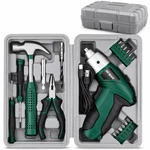 Hi-spec 3.6V Cordless Electric Screwdriver Set W/ Interchangeable Bits. Fixed Price $34.99.