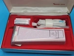 Vtg 1970S Lady Remington LR-70 Pink Confetti Electric Shaver 2 Heads, Case+box. Fixed Price $10.86.