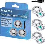 SH60/72 Replacement Heads Compatible With Philipsi Norelcoo Series 6000 Shaver,. Fixed Price $18.95.