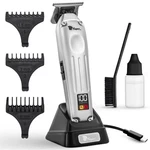 Fagaci Professional Zero Gapped Trimmer For Men, 5X Longer Sharpness Silver. Fixed Price $173.90.