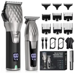 Professional Cordless Hair Clippers & Trimmer Set Grooming Kit Gift For All. Fixed Price $37.99.