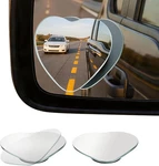 Heart Shaped Blind Spot Mirror 2 Pack Hd Frameless Convex Glass For Wide Angle. Fixed Price $21.73.