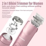2 1 Women Electric Shaver Dual Head Bikini Trimmer For IPX7 Waterproof. Fixed Price $50.00.