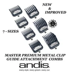 Andis Premium Metal Blade Attachment Guide Comb Set-master,proalloy Clipper. Fixed Price $29.99.