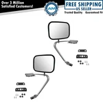 Trq Side View Manual Mirrors Stainless Steel Pair Ford Pickup Truck. Fixed Price $72.58.