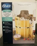 Oster Ice Cream Shop 4 Qt Wooden Bucket Electric Maker (brand New). Fixed Price $75.00.
